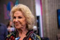 Elaine Wynn before a screening of "A Fine Line" at the Judy Bayley Theatre at UNLV in ...