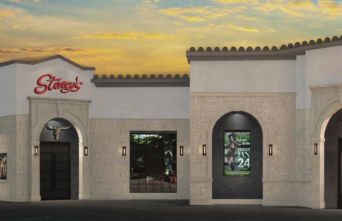 A rendering of Stoney's Rockin' Country, set to open in early 2026 at Sunset Statiion. (Station ...