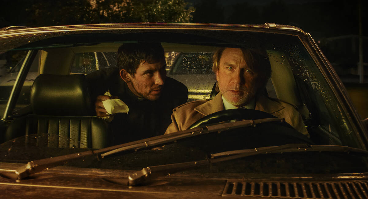 Wake Up Dead Man, (L-R) Josh O'Connor and Daniel Craig in Wake Up Dead Man. (Netflix)