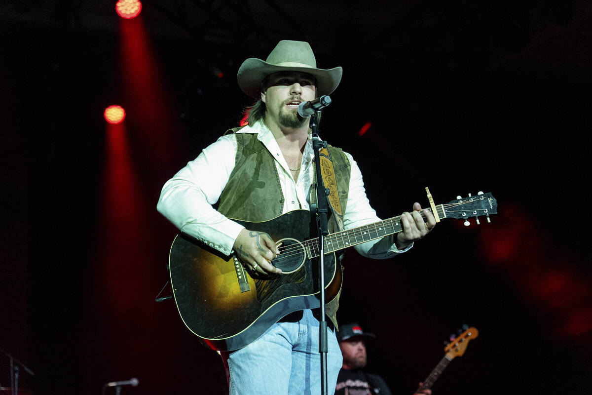 Gavin Adcock performs during the Warner Music Nashville Luncheon at Country Radio Seminar on We ...