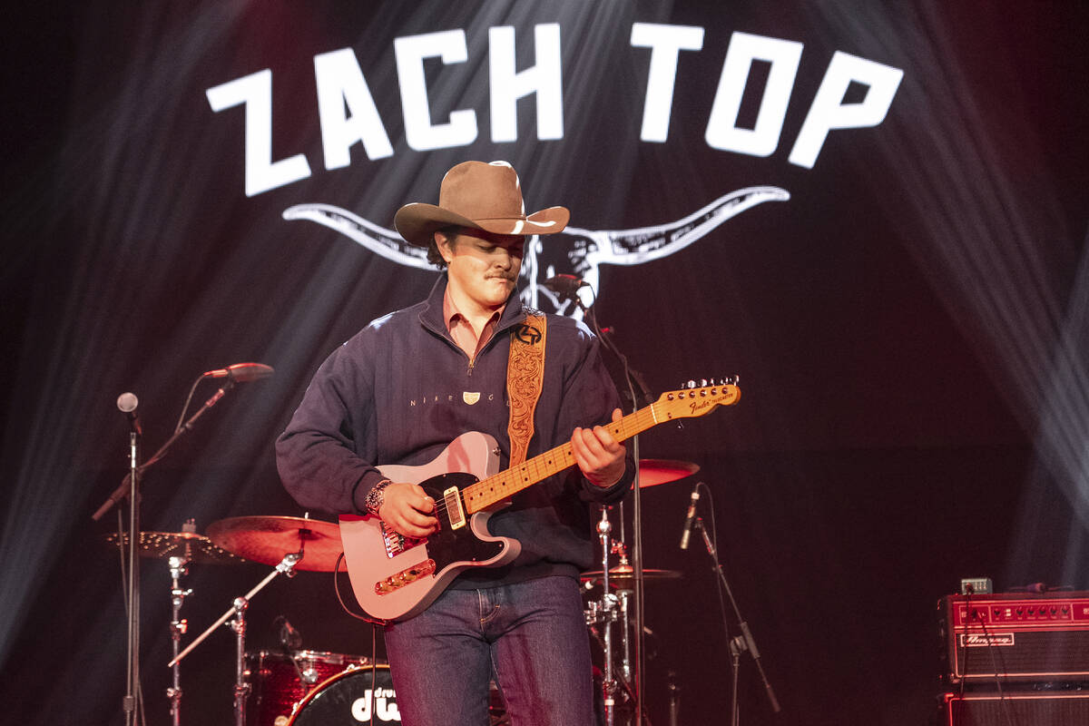Zach Top performs during CRS New Faces of Country Music at Country Radio Seminar on Friday, Feb ...