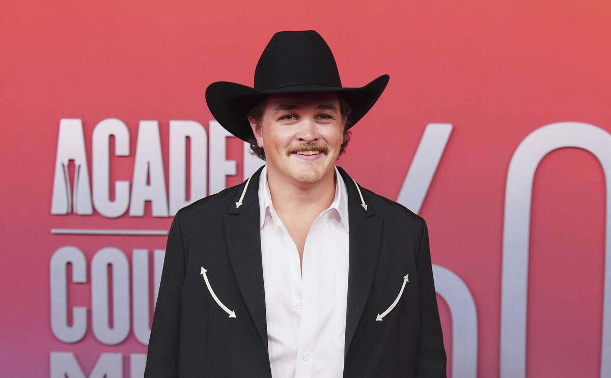 Zach Top arrives at the 60th annual Academy of Country Music Awards on Thursday, May 8, 2025, i ...