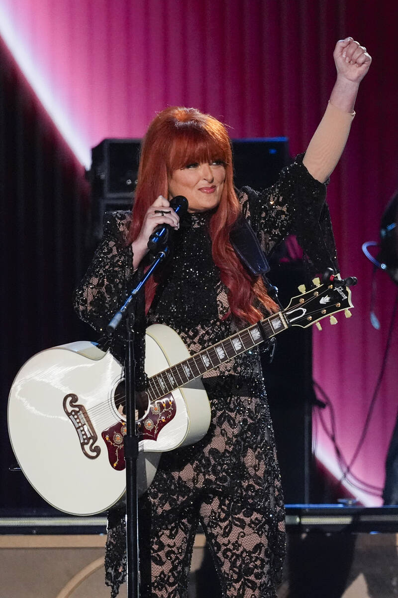Wynonna Judd performs "Why Not Me" during the 60th annual Academy of Country Music Aw ...