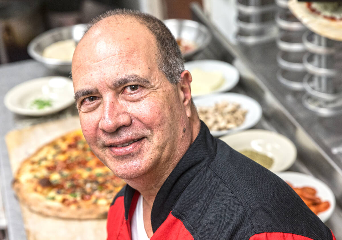 Chef/co-owner John Arena in the kitchen of Metro Pizza on Thursday, Feb. 2, 2017, in Henderson. ...