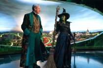 This image released by Universal Pictures showsJeff Goldblum, left, and Cynthia Erivo in a scen ...