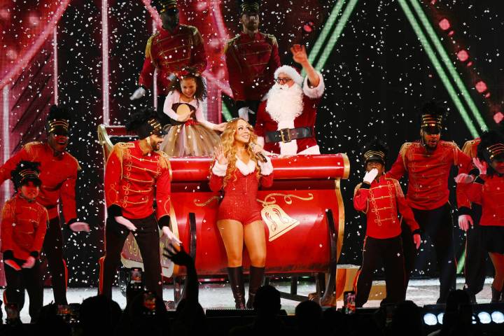 LAS VEGAS, NEVADA - NOVEMBER 28: Mariah Carey performs during opening night of Mariah Carey&#03 ...
