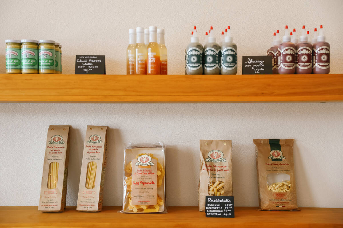 Specialty ingredients available for purchase at Golden Boy Market & Deli on Tuesday, July 15, 2 ...