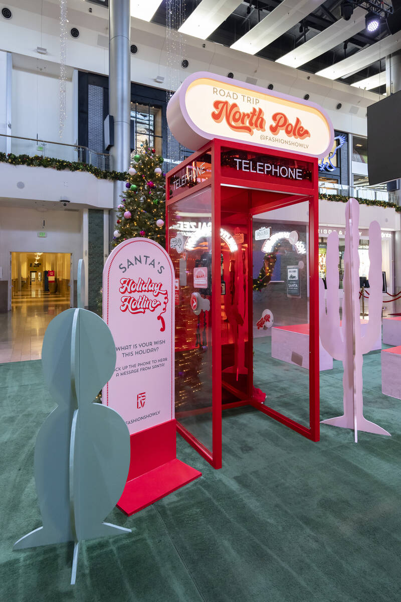 Road Trip: North Pole is an installation in the Fashion Show Mall through the holidays. (Fashio ...