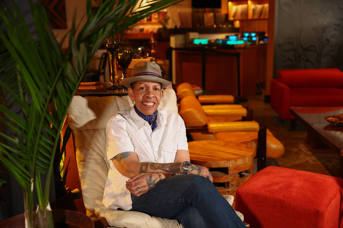 Chef Natalie Young sits in her favorite chair at Echo Taste & Sound in the Arts District on Wed ...