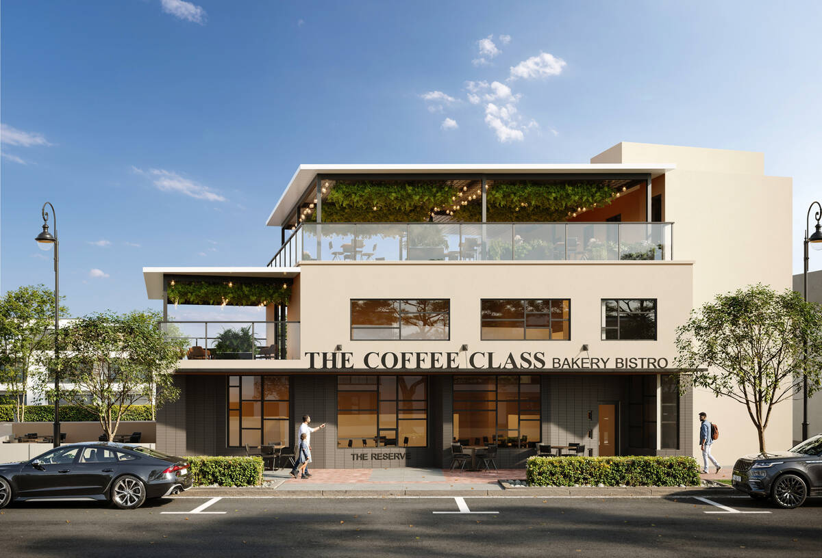 A rendering of the exterior of The Coffee Class that is planned to debut in early 2026 in the W ...