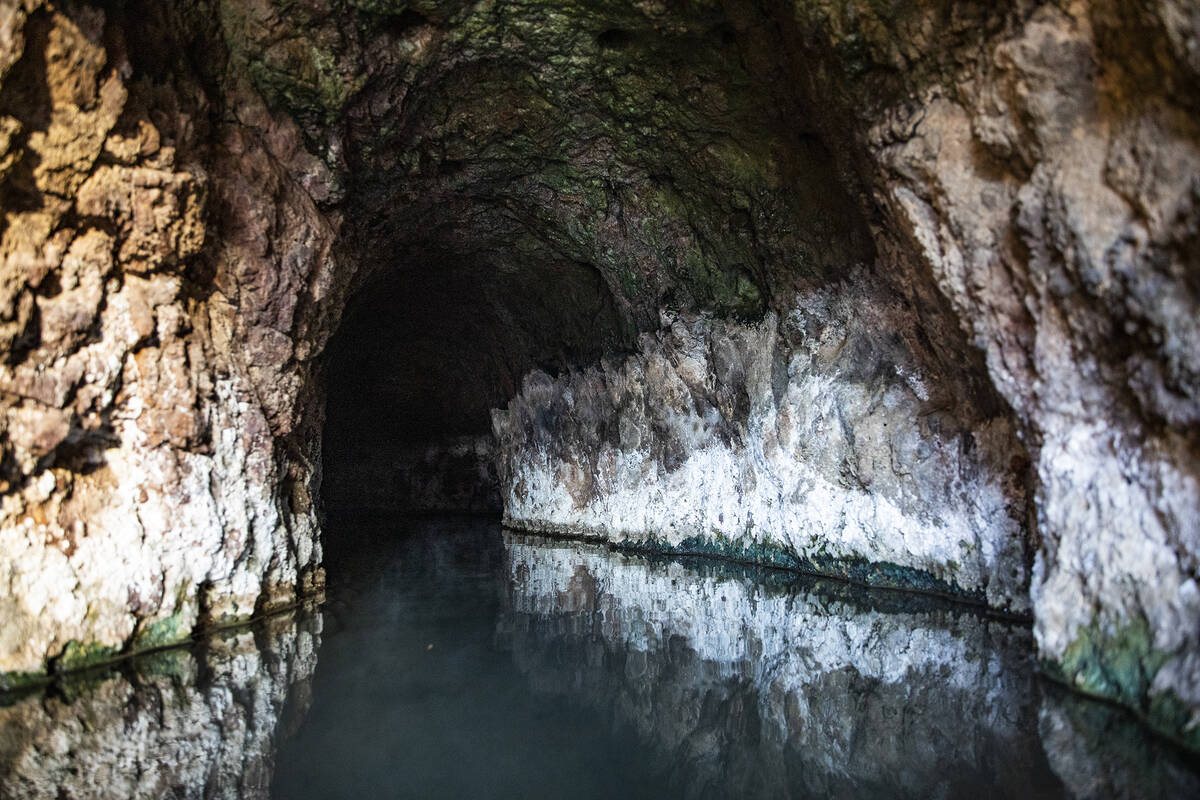 The Sauna Cave along the Colorado River on Dec. 5, 2020. During the building of Hoover Dam, con ...