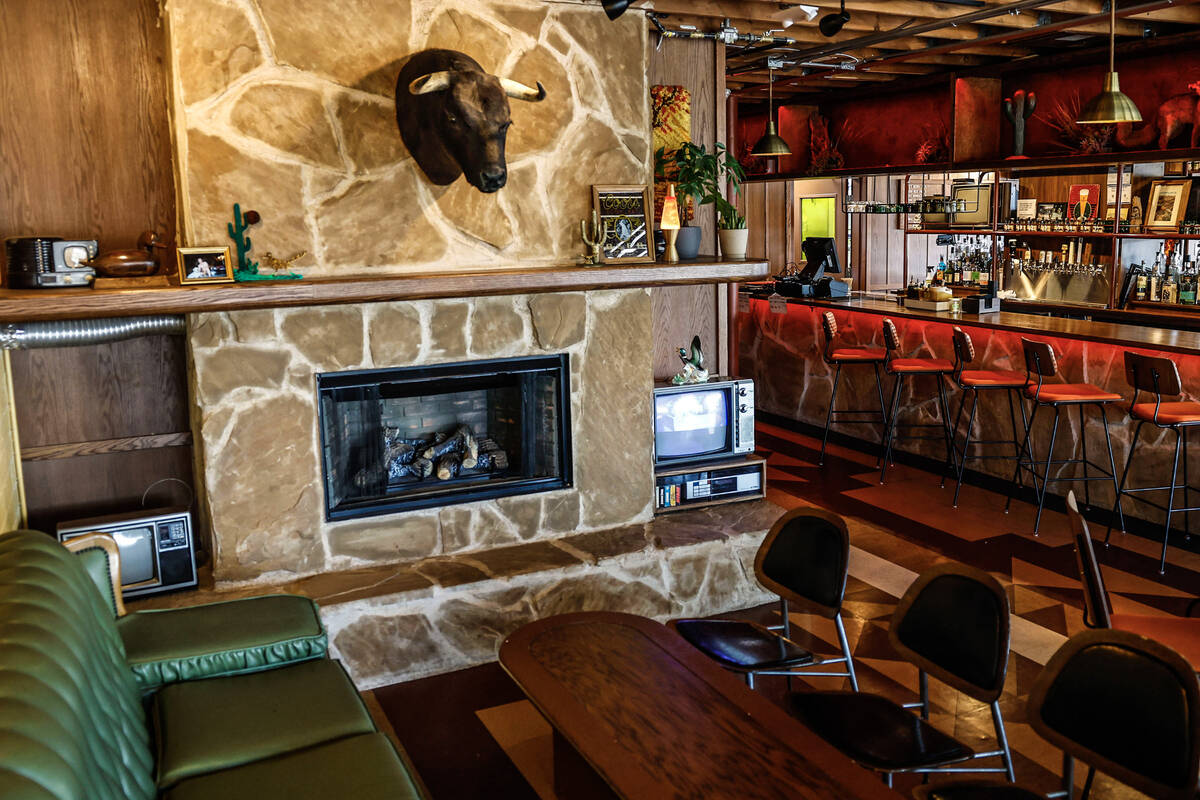 The interior decor at The Dustland Bar is shown Friday, Sept. 26, 2025 in Las Vegas. (Benjamin ...