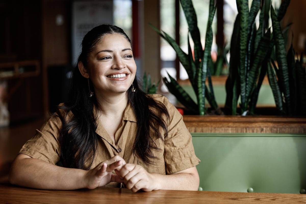 The Dustland Bar co-owner Roxanna Hendrickson poses for a photo Friday, Sept. 26, 2025 in Las V ...