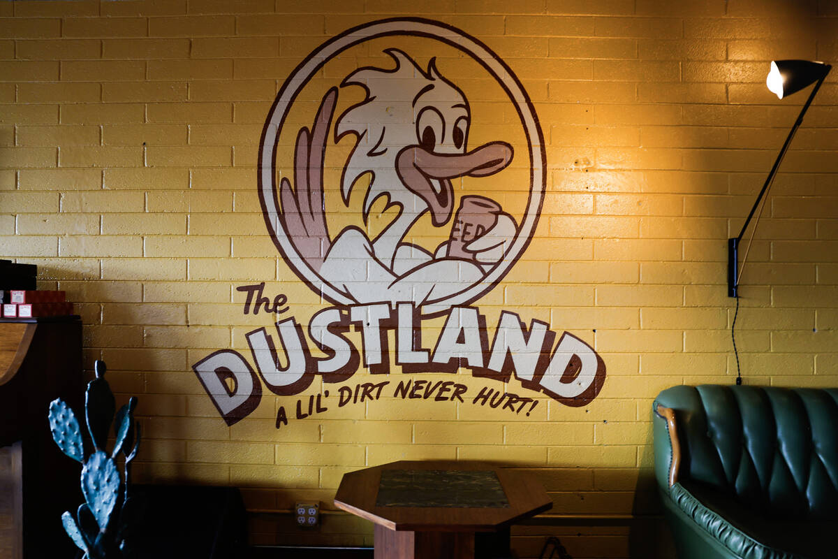 The interior decor at The Dustland Bar is shown Friday, Sept. 26, 2025 in Las Vegas. (Benjamin ...