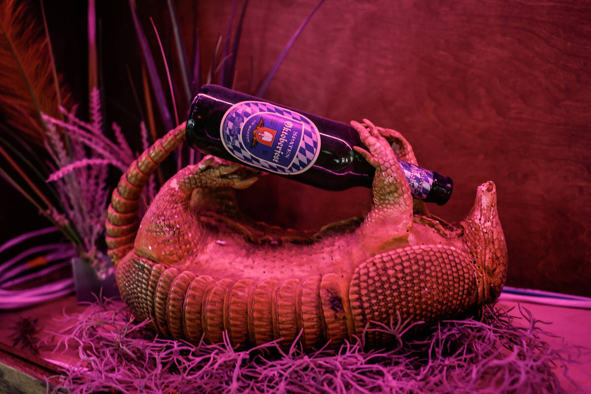 The interior decor at The Dustland Bar is shown Friday, Sept. 26, 2025 in Las Vegas. (Benjamin ...