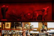 The interior decor at The Dustland Bar is shown Friday, Sept. 26, 2025 in Las Vegas. (Benjamin ...