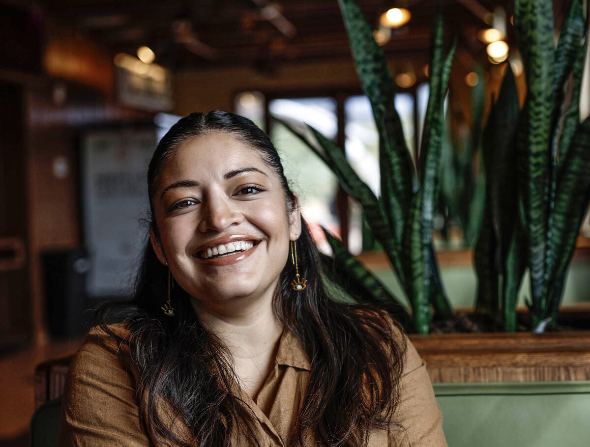 The Dustland Bar co-owner Roxanna Hendrickson poses for a photo Friday, Sept. 26, 2025 in Las V ...