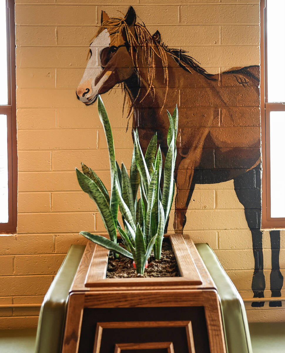 The interior decor at The Dustland Bar is shown Friday, Sept. 26, 2025 in Las Vegas. (Benjamin ...