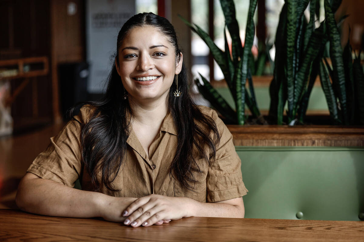 The Dustland Bar co-owner Roxanna Hendrickson poses for a photo Friday, Sept. 26, 2025 in Las V ...