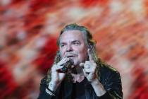 Fher Olvera, from Mexican band Mana, performs at the Vive Latino music festival in Mexico City, ...