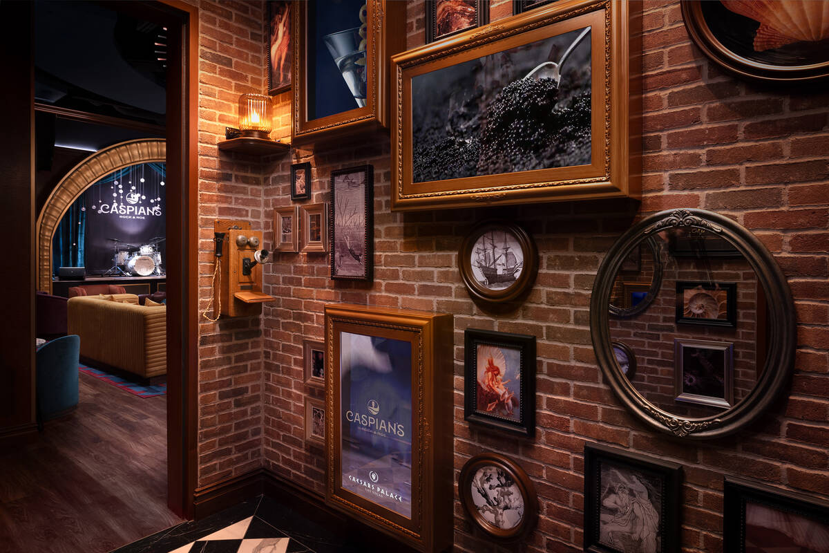 The entrance to Caspian’s Rock & Roe speakeasy at Caesars Place. (Clint Jenkins/Caes ...
