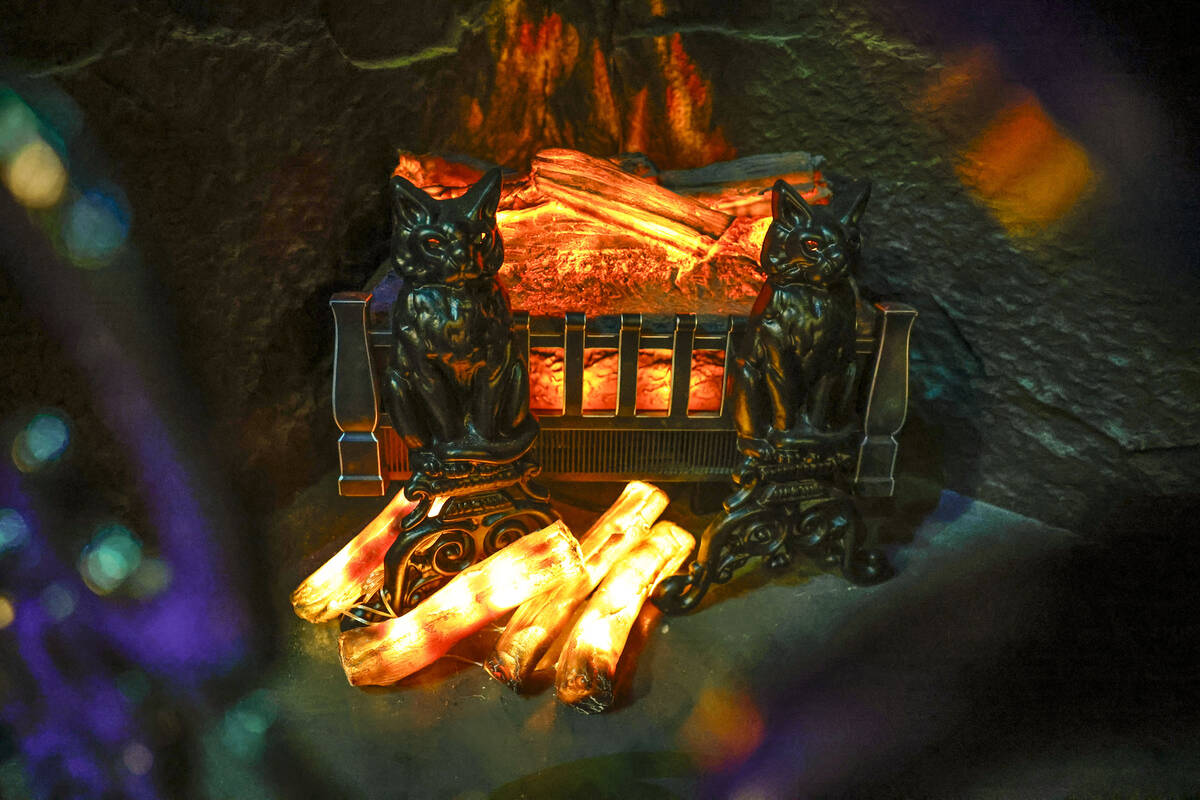 The fireplace leading into The Dark Arts room at Grey Witch is photographed Tuesday, Nov. 25, 2 ...