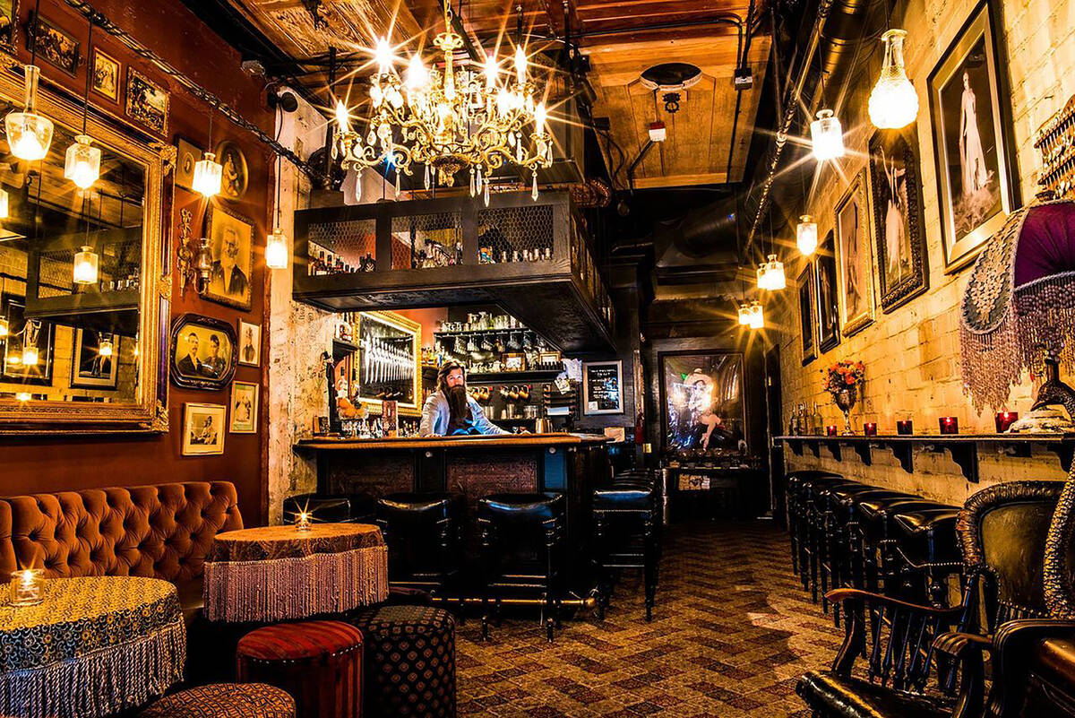 The Laundry Room at the Commonwealth is the longest-running speakeasy in downtown Las Vegas. (C ...