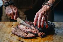 For Hanukkah 2025, SMKD BBQ of Henderson is offering a takeout dinner for 10 that includes bris ...