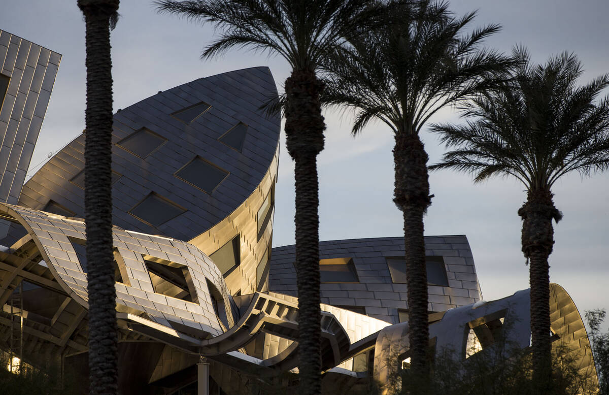 The Cleveland Clinic Lou Ruvo Center for Brain Health, designed by architect Frank Gehry, in La ...