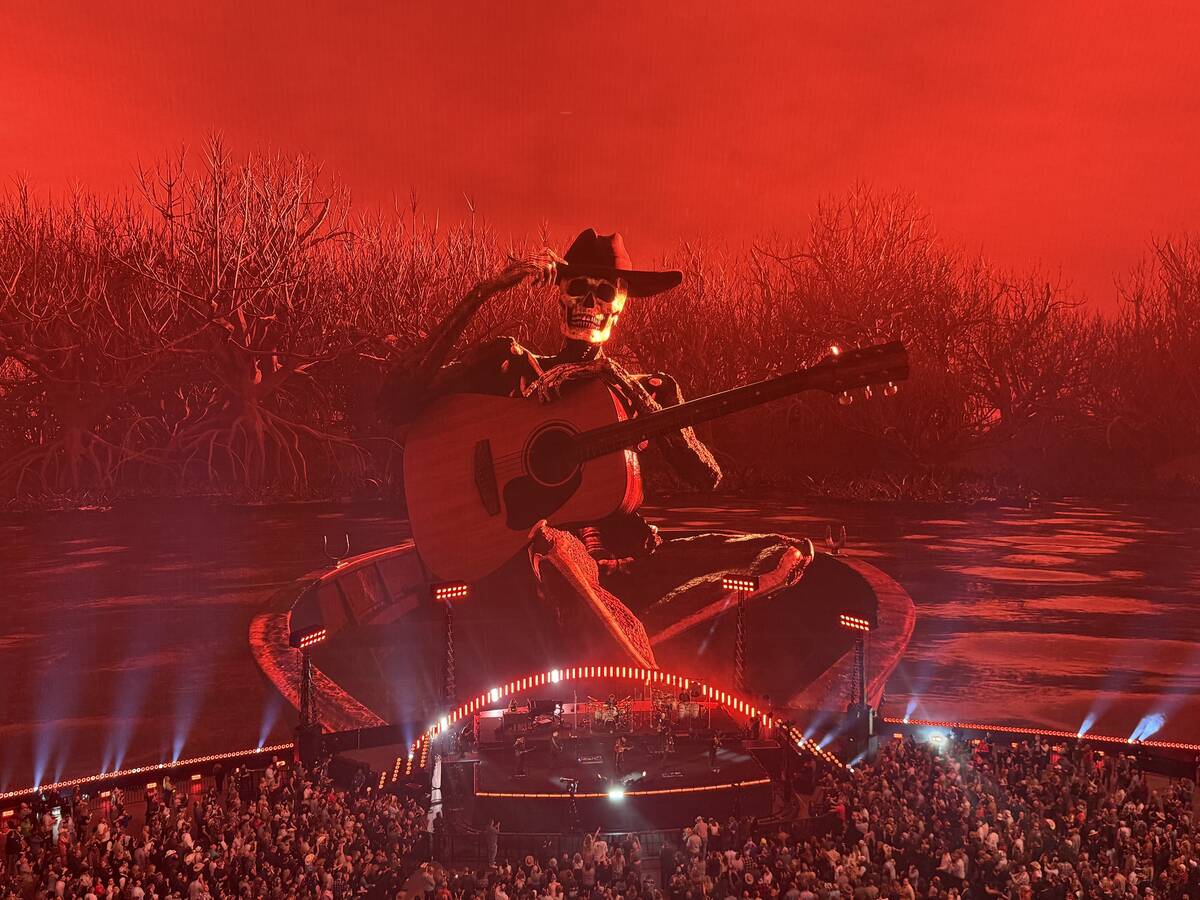 Zac Brown Band plays the first night of "Love & Fear" at Sphere on Friday, Dec. 5, 2025. (John ...