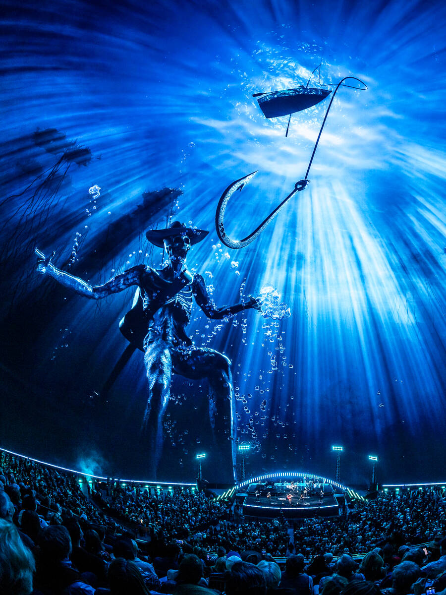 Zac Brown Band plays the first night of "Love & Fear" at Sphere on Friday, Dec. 5, 2025. (Alive ...