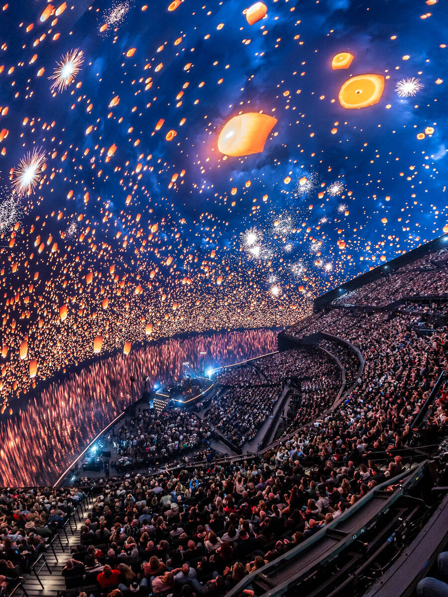 Zac Brown Band plays the first night of "Love & Fear" at Sphere on Friday, Dec. 5, 2025. (Alive ...