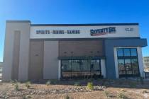 The exterior of Seventy Six by Station Casinos tavern, set to open in Henderson in January 2026 ...