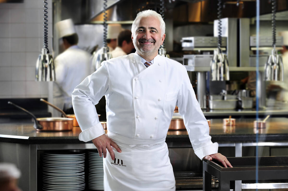 Legendary chef Guy Savoy, who gave his name to his flagship Restaurant Guy Savoy in Paris and t ...