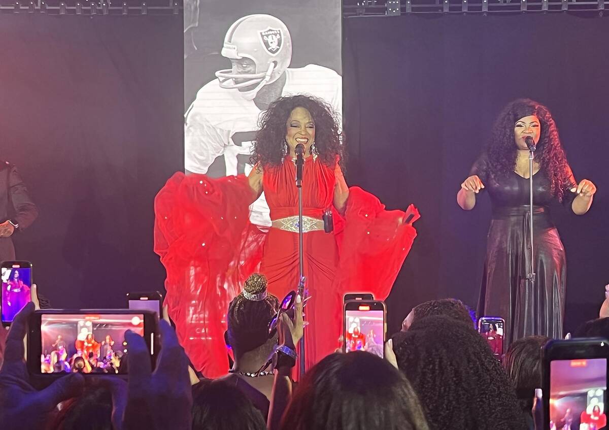 Diana Ross was the surprise superstar headliner and sang a medley of songs in a 40-minute set a ...