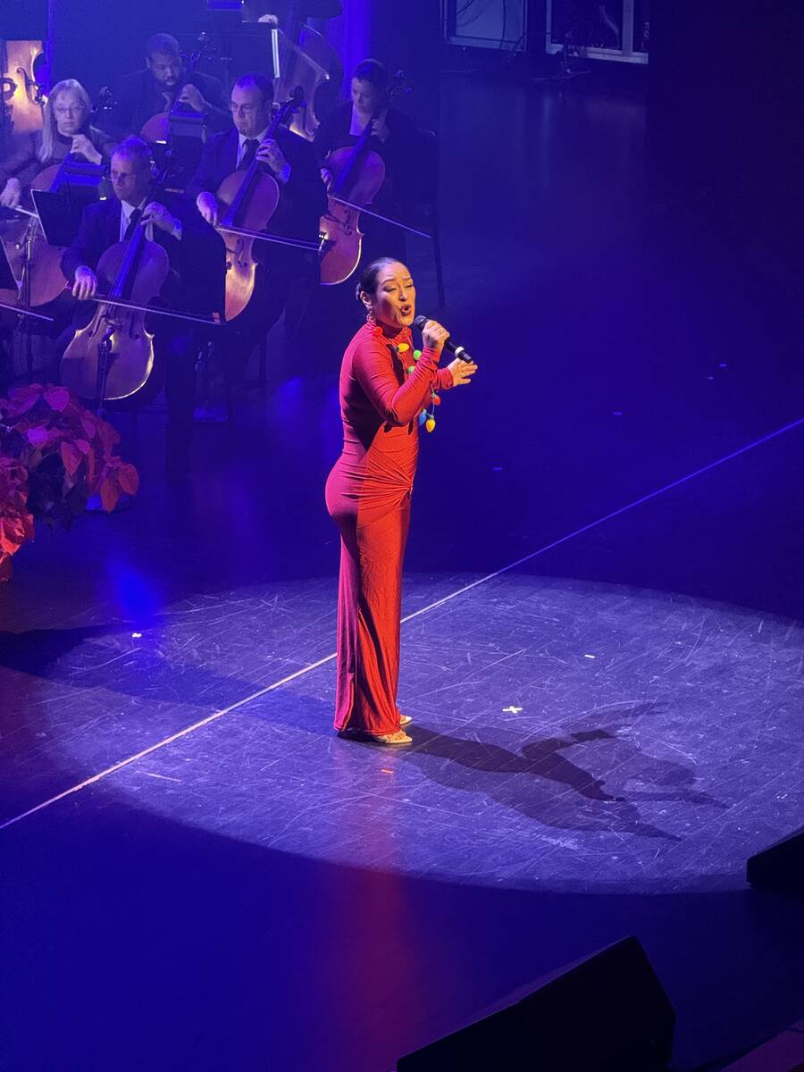 Soprano Cedclia Violetta Lopez is shown at Reynolds Hall at The Smith Center on Saturday, Dec. ...