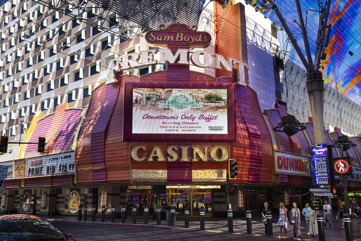 An exterior view of The Fremont is seen at Casino Center Boulevard and the Fremont Street Exper ...