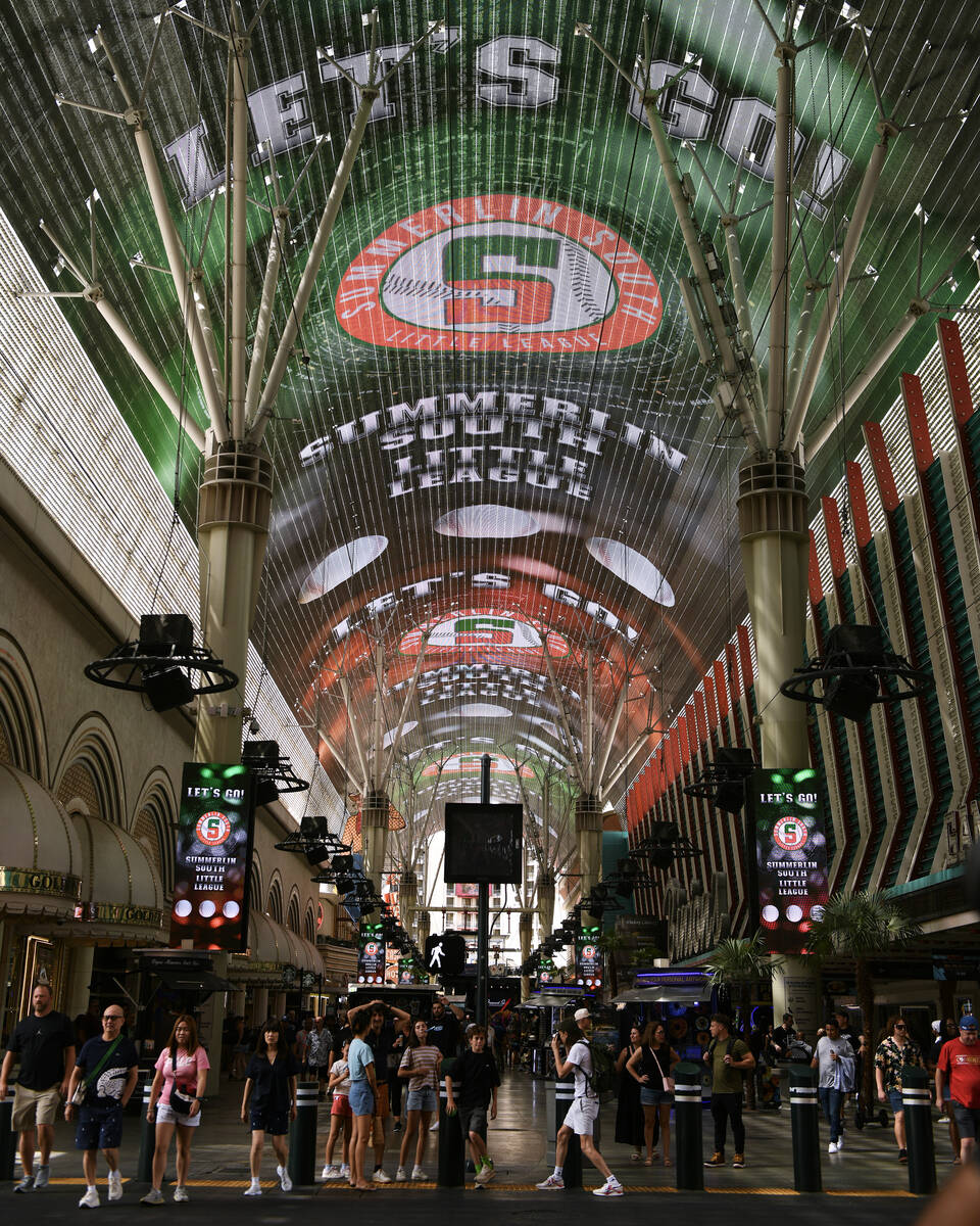 A message supporting Summerlin South’s U.S. title game during the Little League World Se ...