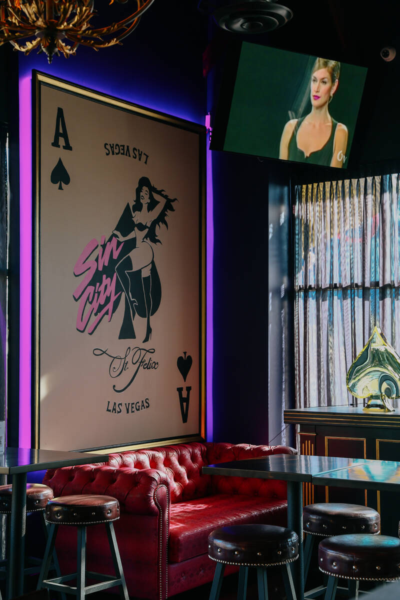 The interior of St. Felix Sin City on Thursday, Dec. 11, 2025 in Las Vegas. (Liv Paggiarino/Las ...