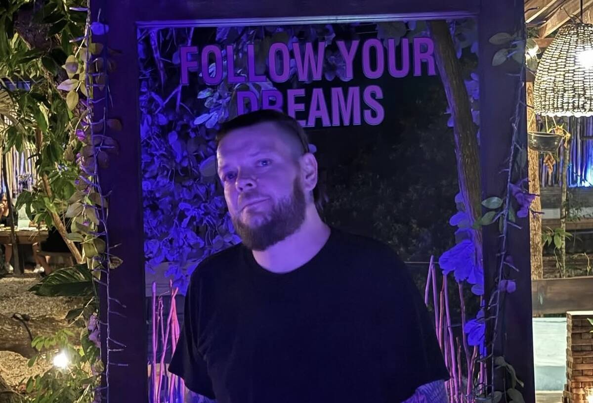 Corey Harrison is shown in November 2024 in his new home in Tulum, Mexico, where he moved in Se ...