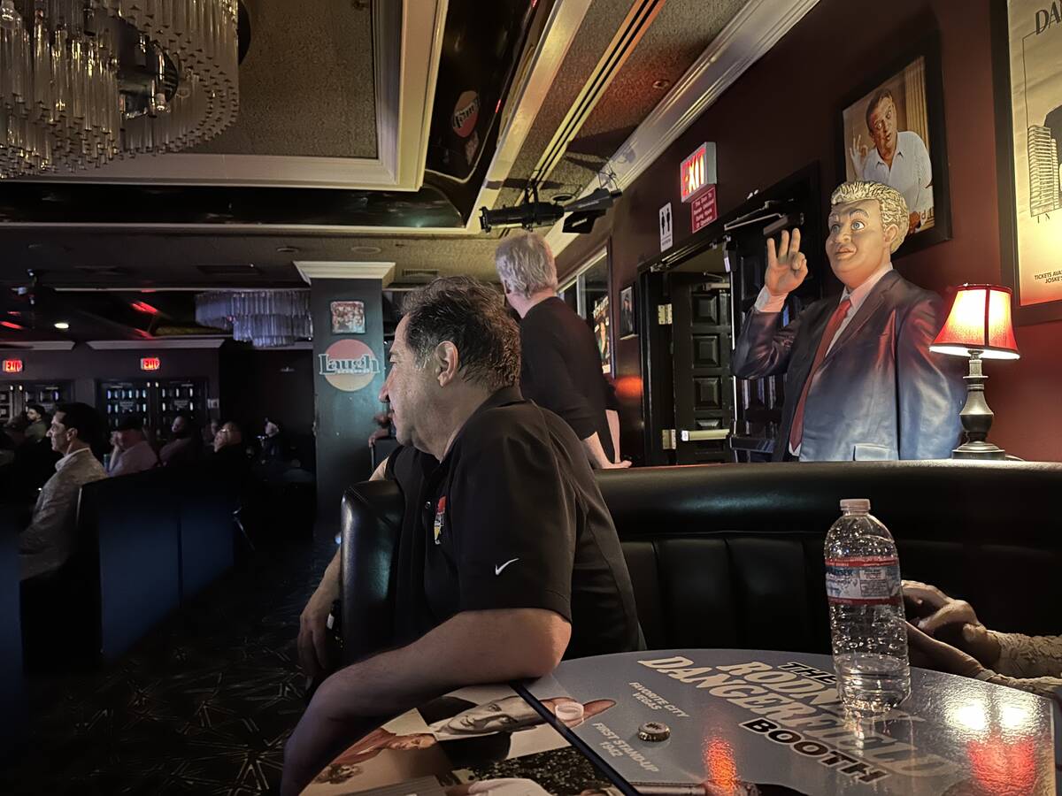 Harry Basil is shown during “Last Laughs at the Trop” at the Laugh Factory at the Tropicana ...