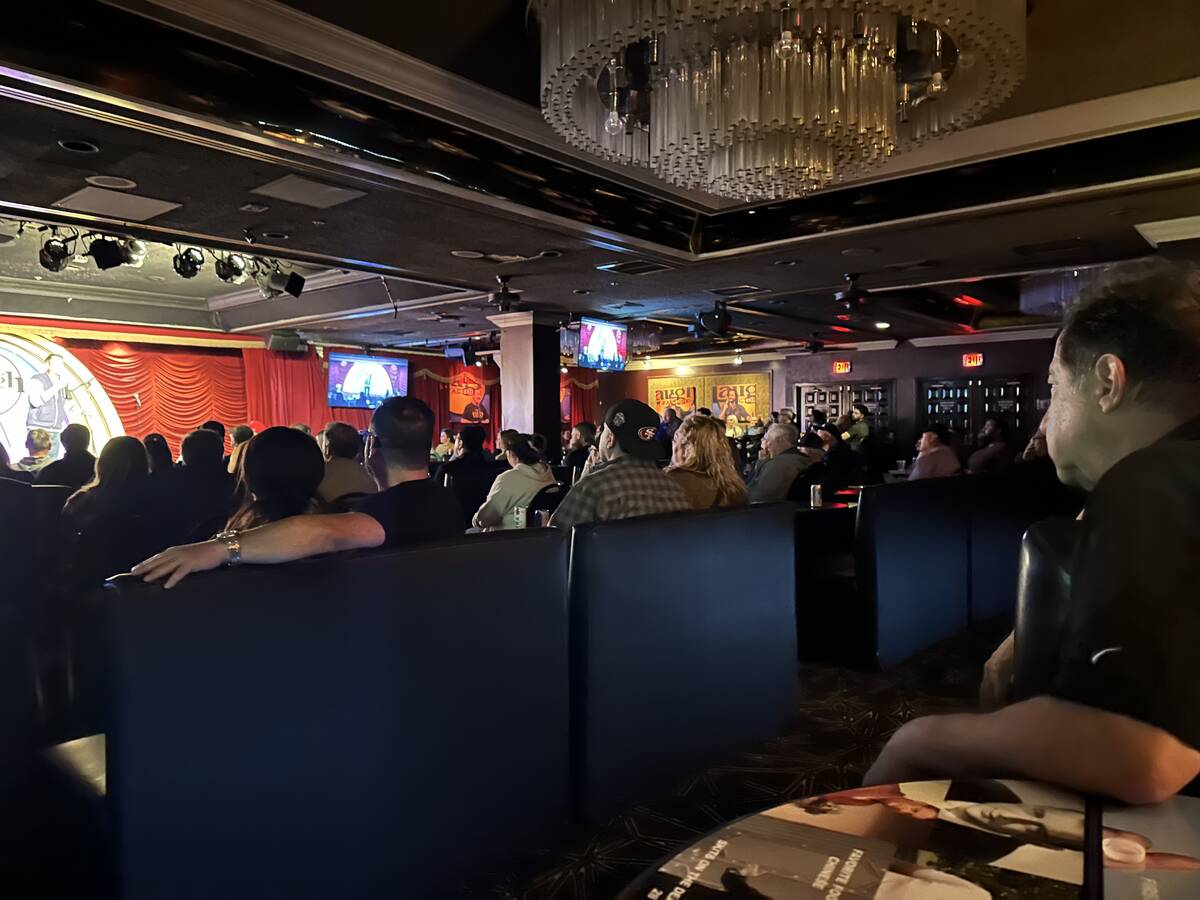 Harry Basil is shown during “Last Laughs at the Trop” at the Laugh Factory at the Tropicana ...