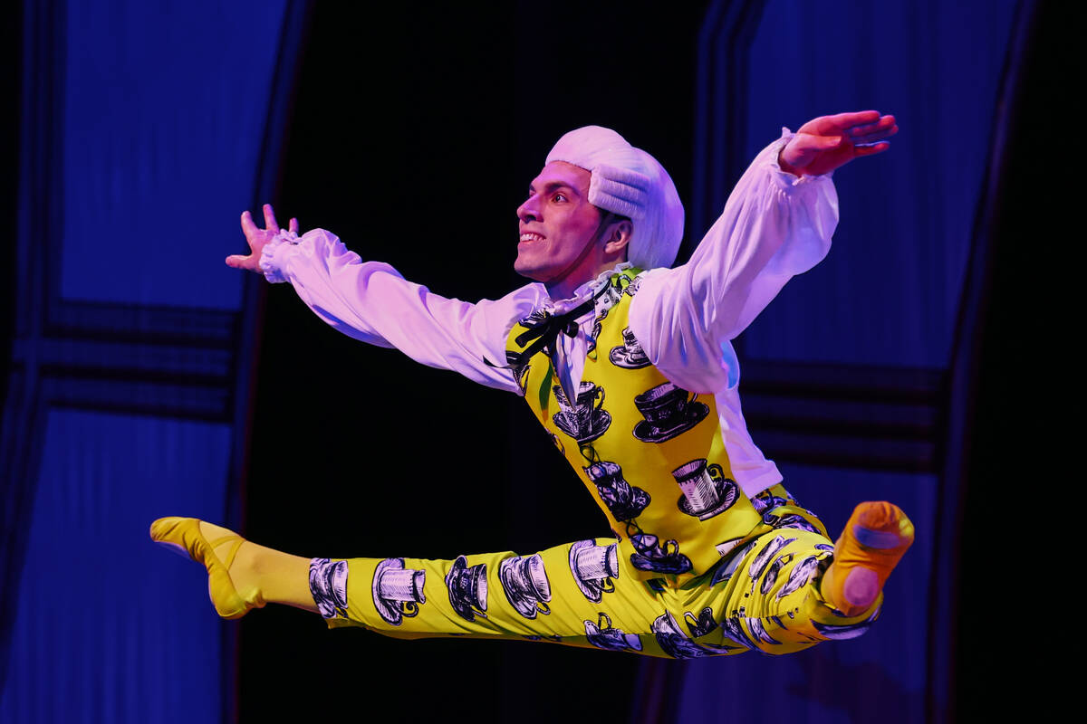 Leo McGrath dances as Tea during the Nevada Ballet Theatre’s dress rehearsal for “ ...