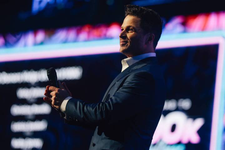 Mark Shunock hosts during the 12th anniversary of Mondays Dark at the Theater at Virgin Hotels ...