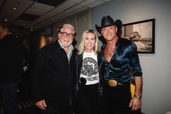 Rod Essig, from left, CAA & Nashville Cats Beverages investor and Stacie Kinder, COO of Nashvil ...