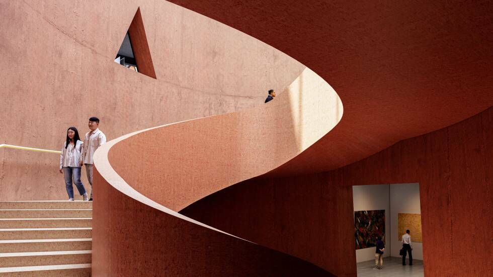 Interior View of the Canyon © Kéré Architecture