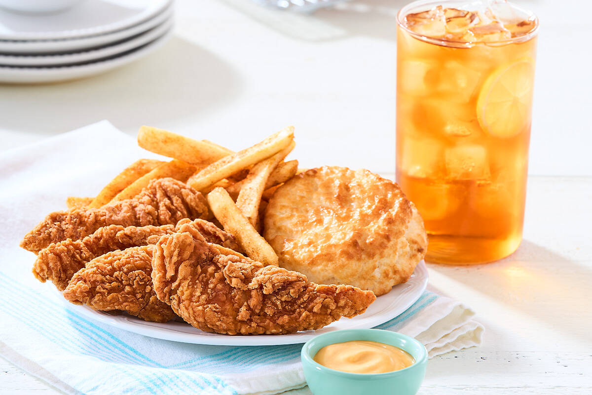 Bojangles, known for its fried chicken, biscuits and iced tea, has three locations in the Las V ...