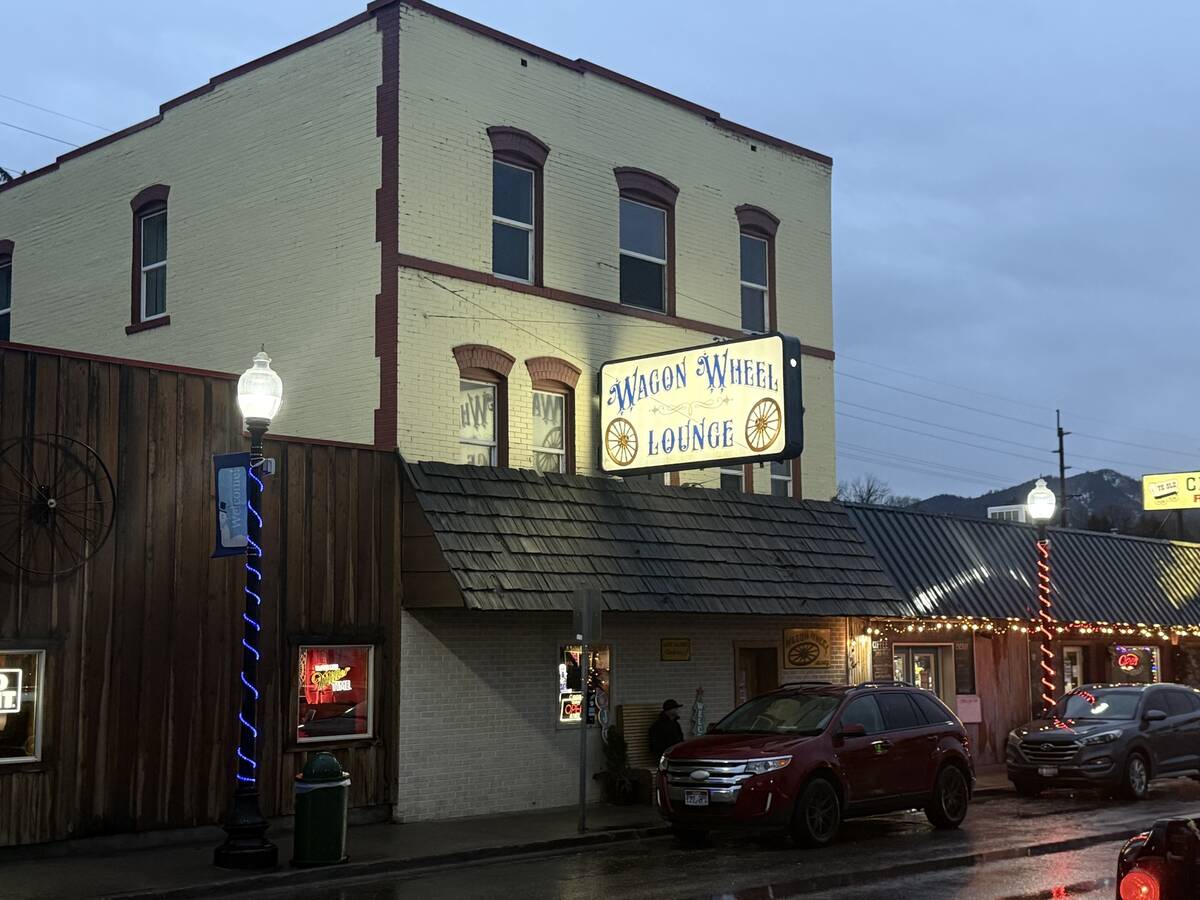 The Wagon Wheel Lounge on Main Street in Lava Hot Springs, Idaho is shown on Monday, Dec. 22, 2 ...
