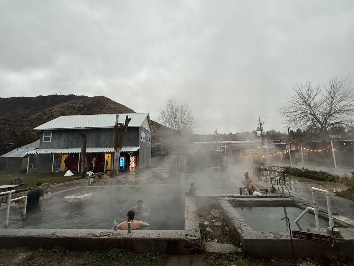 The Lava Hot Springs Inn is shown on Monday, Dec. 22, 2025. (John Katsilometes/Las Vegas Review ...