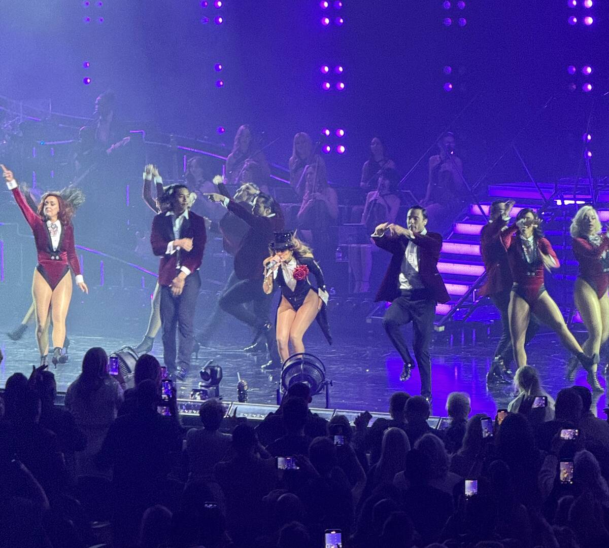 Jennifer Lopez is shown on opening night of “Up All Night: Live In Vegas” at the Colosseum ...